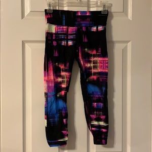 Calvin Klein neon print athletic leggings